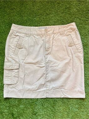 Liz Claiborne Beige Cargo Utility Skirt Size 16P